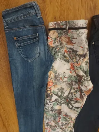 Lote 7 pantalones vaqueros y estampados