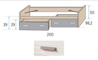 CAMA NIDO CON CAJONES WIN.