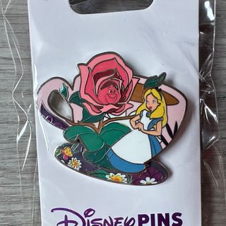 Pin edición limitada Alicia con flor, Disney Store
