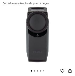 Cerradura electrónica de puerta negra Abus
