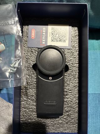 Cerradura electrónica de puerta negra Abus