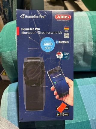 Cerradura electrónica de puerta negra Abus