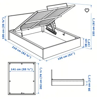 Cama canapé abatible IKEA