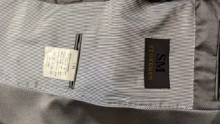 Traje de fiesta gris plata