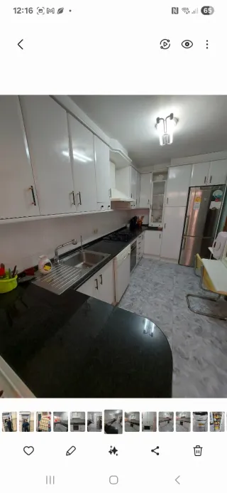 Cocina con encimera de granito