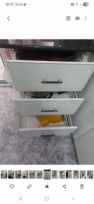 Cocina con encimera de granito