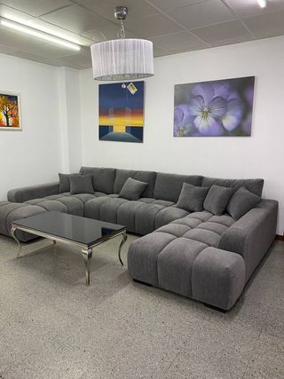 Sofá chaise longue rinconera en u - entrega gratis