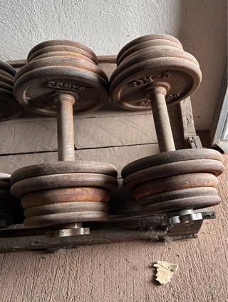 Juego de mancuernas ajustables