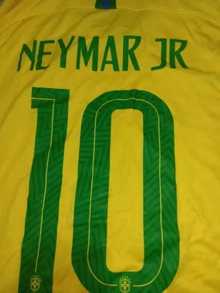 Camiseta Neymar Jr Brasil Retro 10