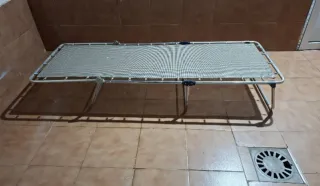 Catre plegable aluminio y tela