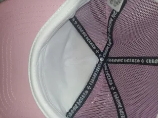 Gorra Chrome Hearts Rosa y Blanca
