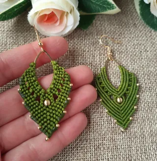 Pendientes Macramé varios colores