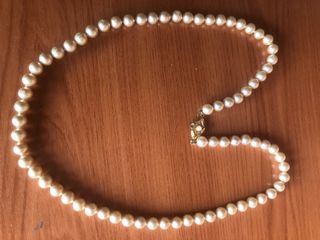 Collar Perlas Majorica 7mm 60cm de largo