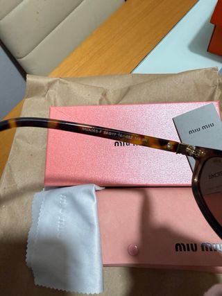 Gafas de sol Miu Miu mujer marrones