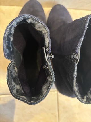 Botín cuña azul marino T.39