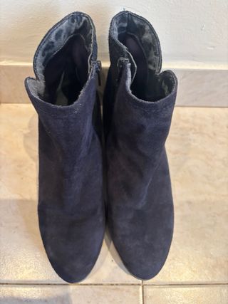 Botín cuña azul marino T.39