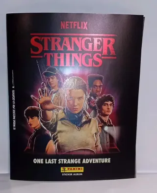 Stranger Things Sticker Album + 6 figurine Nuovo
