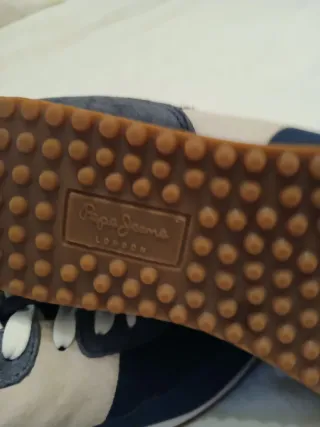 Zapatillas Pepe Jeans London Beige y Azul