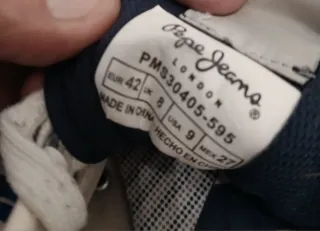 Zapatillas Pepe Jeans London Beige y Azul