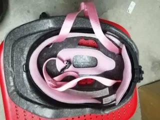 Casco Bicicleta Niña Rosa Talla S