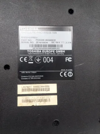 Portátil Toshiba Satellite Pro para piezas