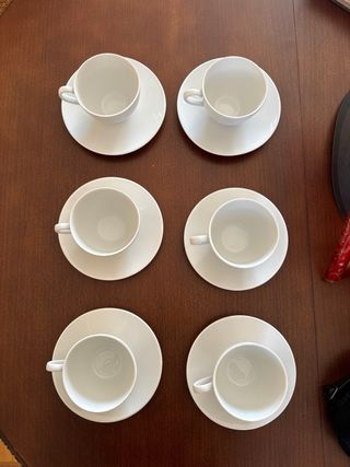 Juego 6 Tazas y Platos Ikea 365