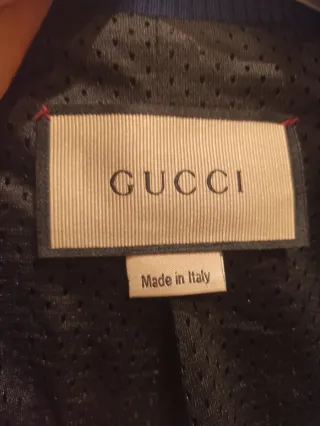 Chaqueta Gucci Azul con Logo GG