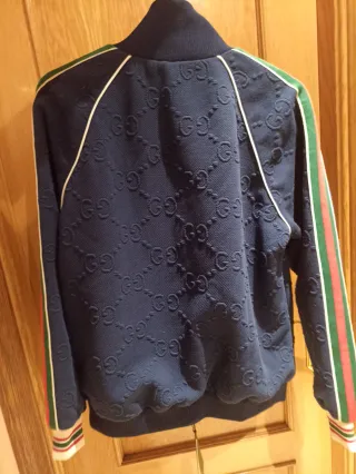 Chaqueta Gucci Azul con Logo GG