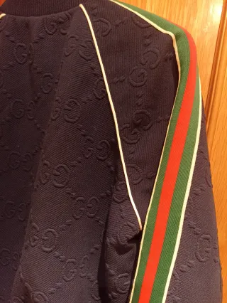 Chaqueta Gucci Azul con Logo GG