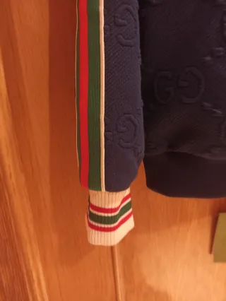 Chaqueta Gucci Azul con Logo GG