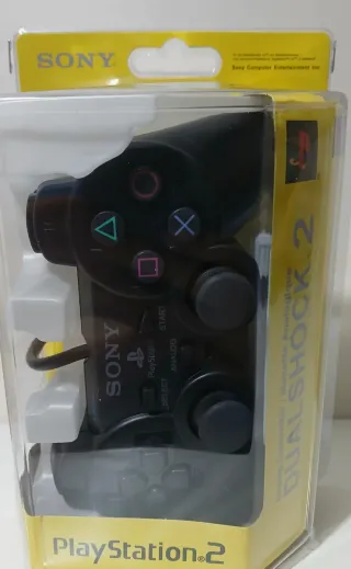 Mando Sony DualShock 2 PlayStation 2 COMPATIBLE.