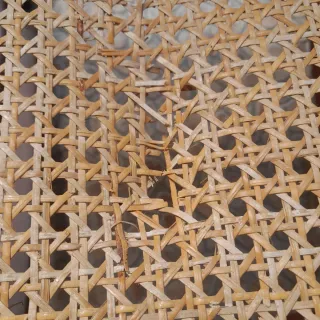 Mecedora Antigua Madera y Rattan