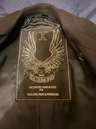 Richmond Cappotto Nero Taglia M