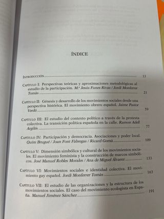 Movimientos sociales: cambio social y participa...