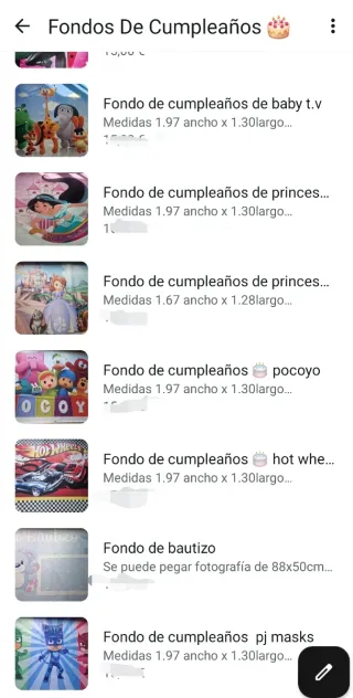 Fondos de cumpleaños temáticos