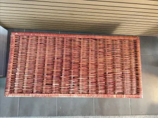 Baúl de Mimbre Vintage Marrón.