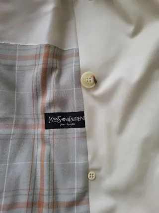 Gabardina Yves Saint Laurent Beige Hombre