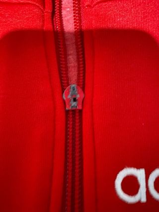 Adidas Felpa Rossa con Zip