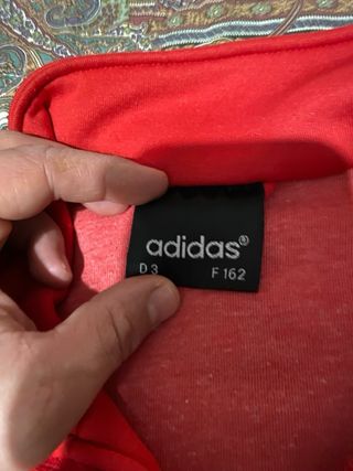 Adidas Felpa Rossa con Zip