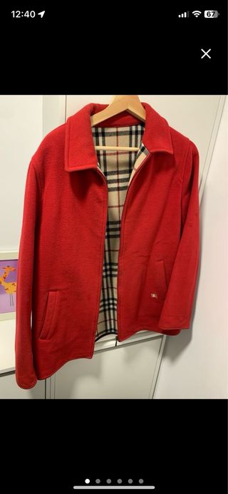 Chaqueta Burberry Vintage Roja