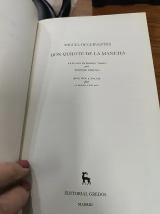 Cervantes. Don Quijote de la Mancha