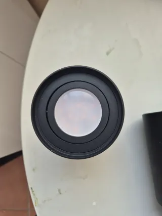 6 focos de techo GU10 negros Ø8 cm con bombilla