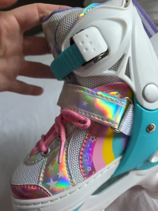 Patines niña 4 ruedas paralelo con luces