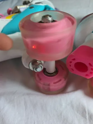 Patines niña 4 ruedas paralelo con luces