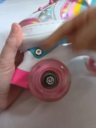 Patines niña 4 ruedas paralelo con luces