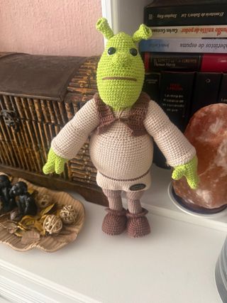 Amigurumi Shrek Crochet Muñeco Hecho a Mano