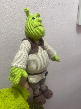 Amigurumi Shrek Crochet Muñeco Hecho a Mano