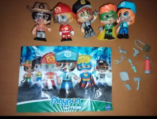 5 statuette Pinypon Action con Accesorios