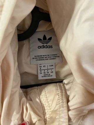 Chaqueta Adidas Beige con Capucha