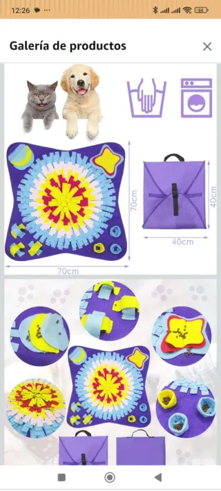 Alfombra olfativa para mascotas